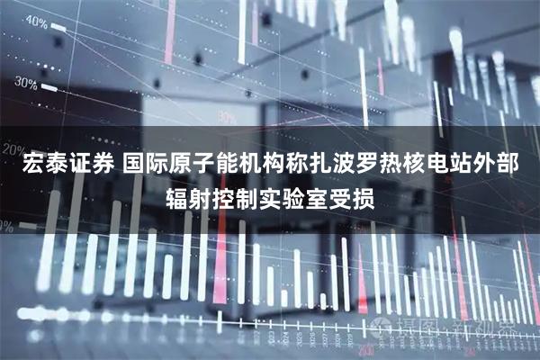 宏泰证券 国际原子能机构称扎波罗热核电站外部辐射控制实验室受损